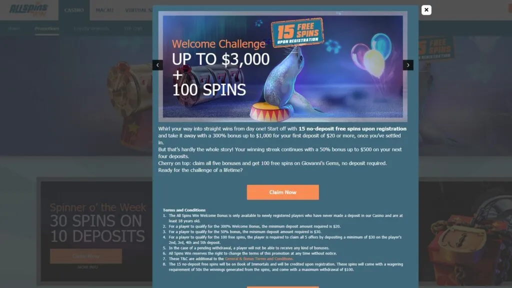 All Spins Win Casino Review 4 All Spins Win Casino