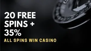All Spins Win Casino 20 Free Spins + 35% Up To $50 Deposit Bonus