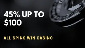 All Spins Win Casino Deposit Bonus – 45% up to $100