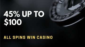All Spins Win Casino Deposit Bonus – 45% Up To $100