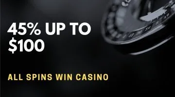All Spins Win Casino Deposit Bonus – 45% Up To $100