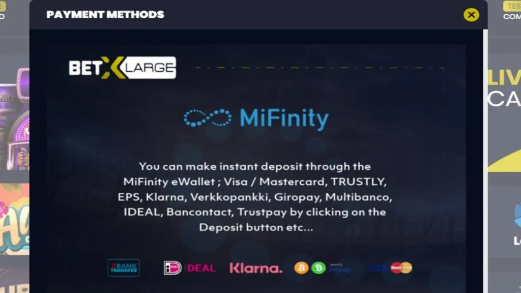 BetXLarge Casino Review 7 Betxlarge Casino Banking