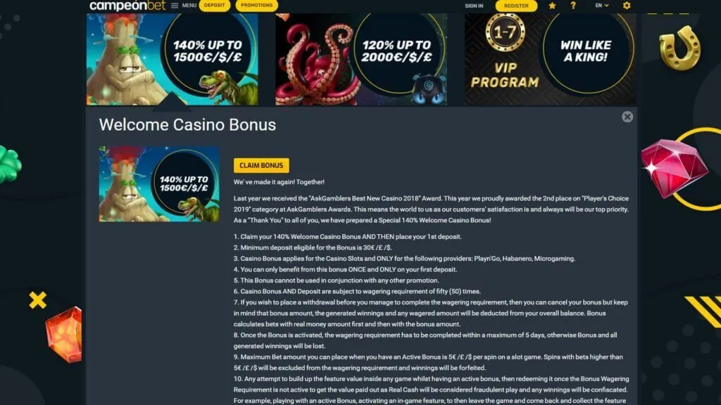 Campeonbet Casino Review 4 Campeonbet Casino