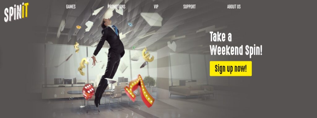 Spinit Casino 20 Free Spins + 50% Up To $100