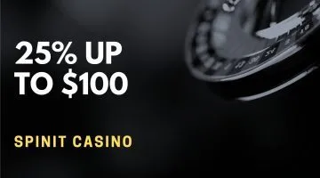 Spinit Casino 25% Up To $100 Deposit Bonus