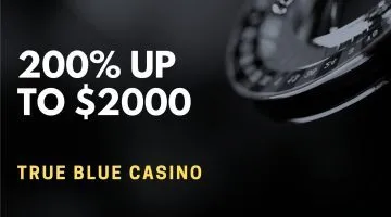 True Blue Casino 200% Up To $2000 Welcome Bonus