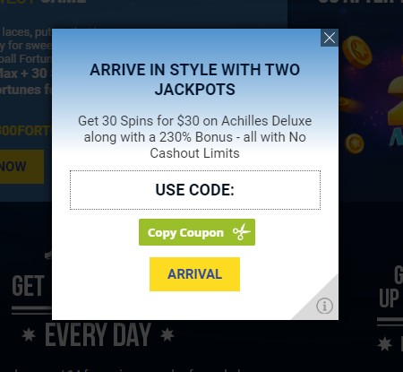 True Blue Casino 30 Free Spins + 230% Deposit Bonus 2 True Blue Casino 30 Free Spins + 230% Deposit Bonus Screenshot