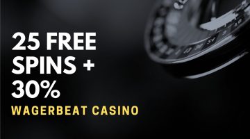 Wagerbeat Casino 25 Free Spins + 30% Up To $100 Deposit Bonus