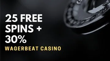 Wagerbeat Casino 25 Free Spins + 30% Up To $100 Deposit Bonus
