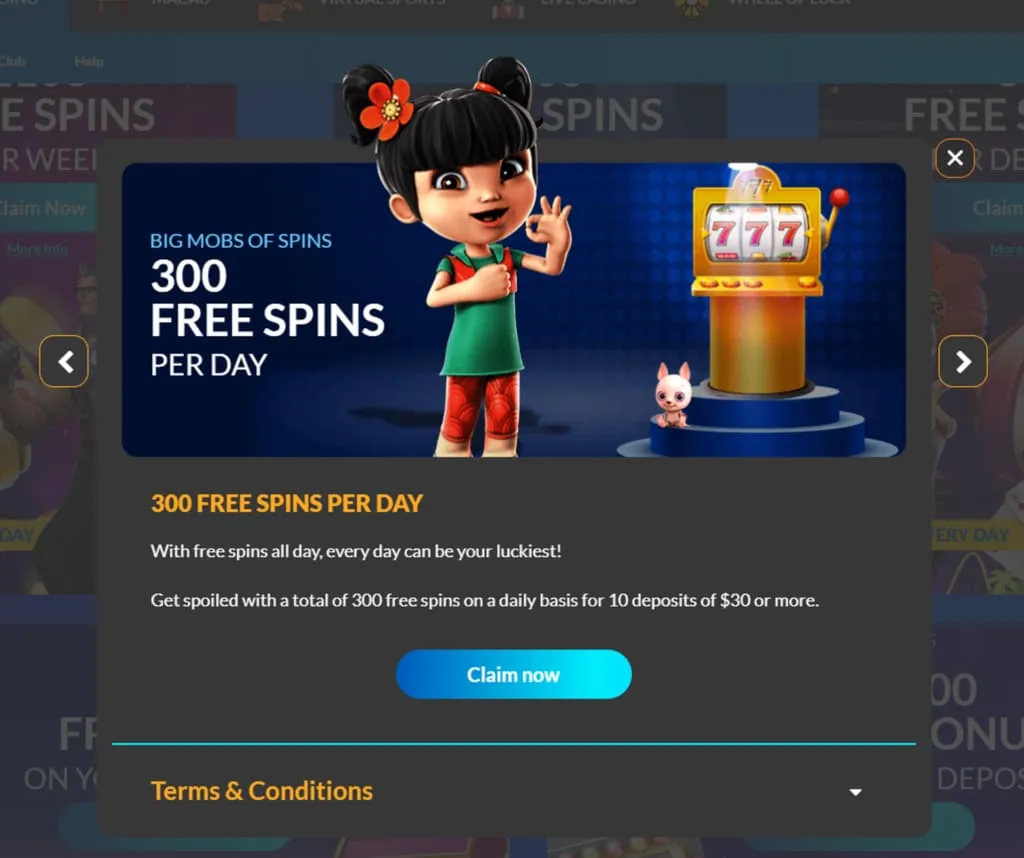 bonza spins casino 300 free spins
