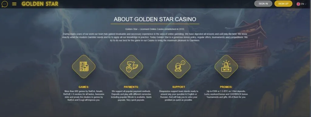 Golden Star Casino Pros And Cons