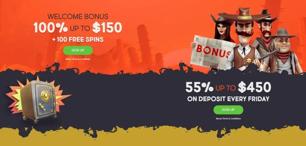 Gunsbet Casino Welcome Bonus