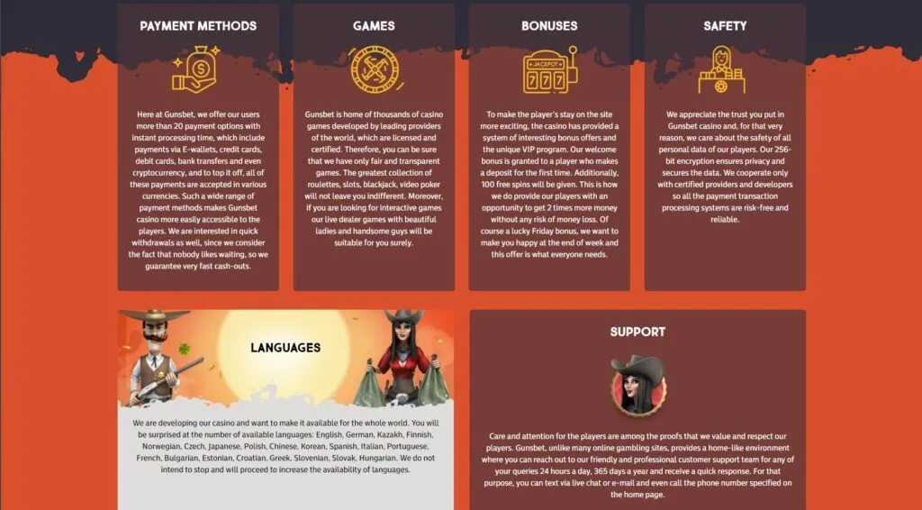 Gunsbet Casino Pros