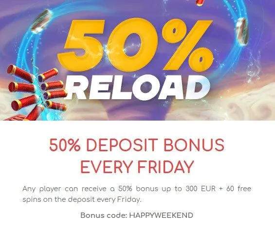 Loki Casino Review 7 Loki Casino 50% Deposit Bonus Every Friday