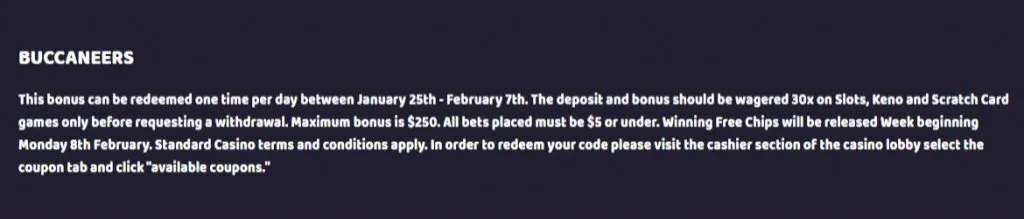 PrimaPlay Casino 100% + $30 Free Chip 4 Primaplay Casino 100% + $30 Free Chip Bonus Terms