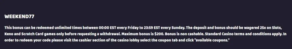 PrimaPlay Casino 77% Slots match 4 Primaplay Casino 77% Slots Match Bonus Terms