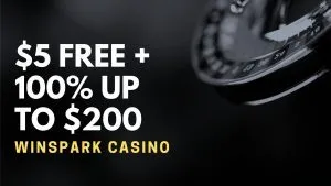 WinsPark Casino $5 Free + 100% up to $200 Welcome Bonus
