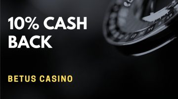 Betus Casino 10% Cash Back