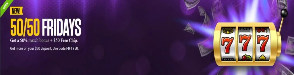 Betus Casino 50% + $50 Free Chip Bonus Terms