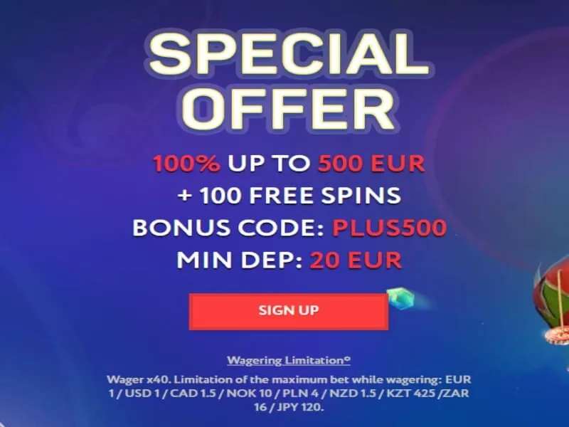 EuSlot Casino 100 free spins + 100% up to 500 EUR Welcome Bonus 4 Euslot Casino 100 Free Spins + 100% Up To 500 Eur Welcome Bonus Bonus Terms