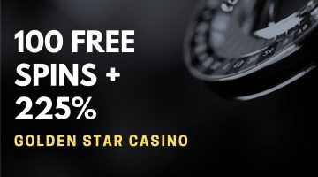 Golden Star Casino 100 Free Spins + 225% Up To $450 (2)