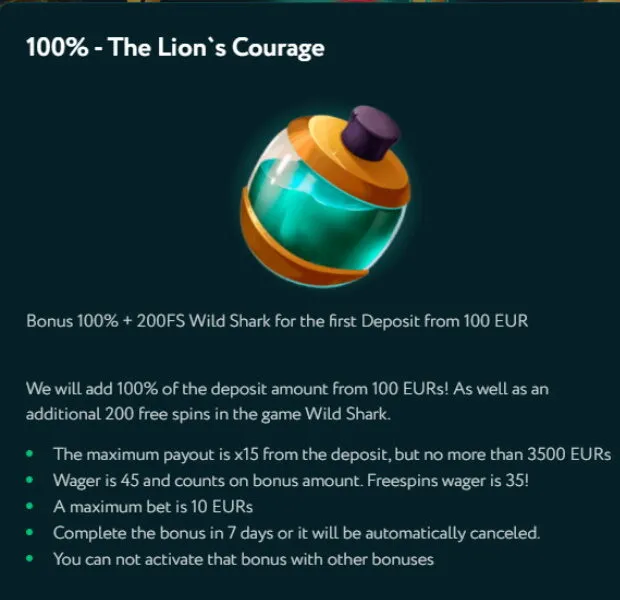 GoodWin Casino 200 free spins + 100% 4 Goodwin Casino 200 Free Spins + 100% Bonus Terms