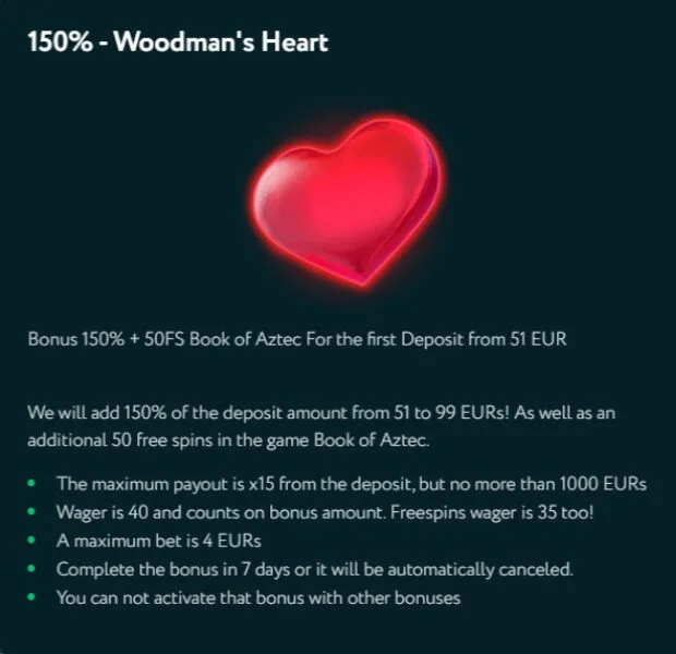 GoodWin Casino 50 free spins + 150% 4 Goodwin Casino 50 Free Spins + 150% Bonus Terms