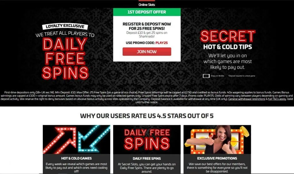 Secret Slots Casino Review 2 Secret Slots Casino Promotions