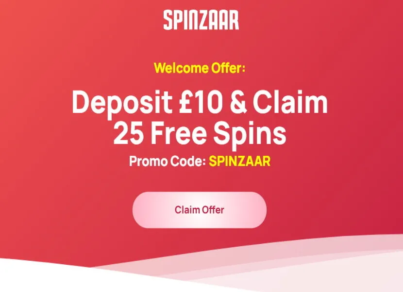 Spinzaar Casino 25 Free Spins Bonus Terms