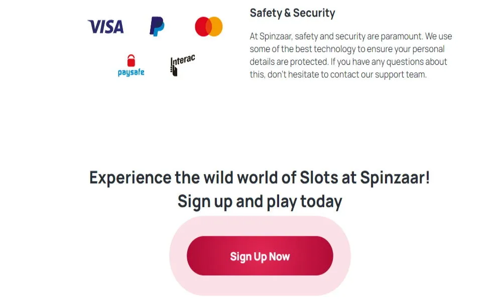 Spinzaar Casino Review 5 Spinzaar Casino Security