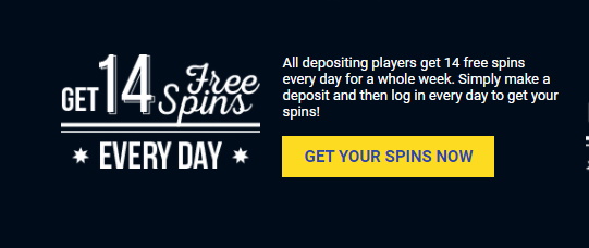 True Blue Casino 14 Free Spins Daily Bonus Terms