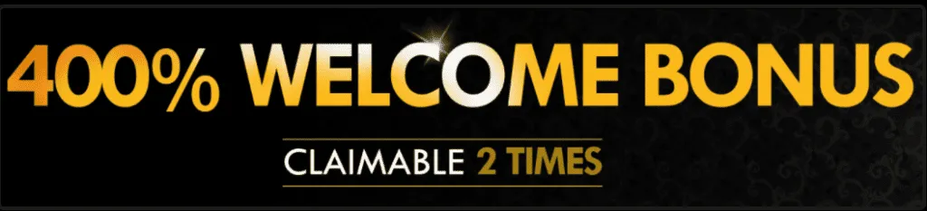 NewVegas Casino 3 400% welcome bonus