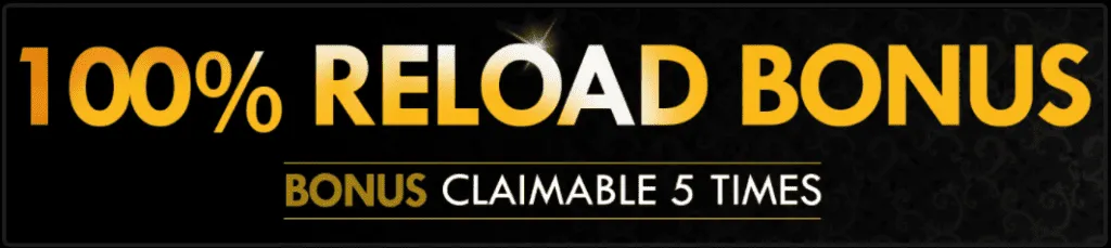 NewVegas Casino 5 100% reload bonus
