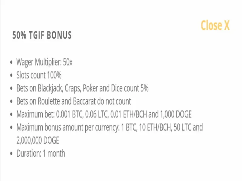 CryptoWild Casino 50% Reload Bonus 7 Special Conditions Cryptowild Casino 50% Reload Bonus