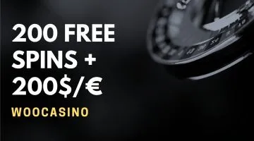 WooCasino 200 free spins + 200$€ welcome bonus