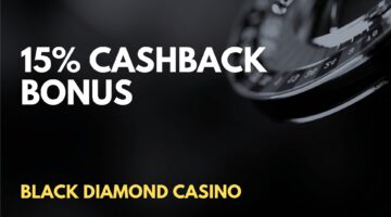 Black Diamond Casino 15% Cashback Cashback Bonus