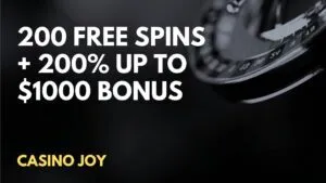 Casino Joy 200 Free Spins + 200% up to $1000 Welcome Bonus