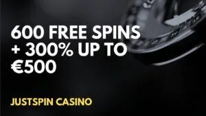Justspin Casino 600 Free Spins + 300% up to €500 Welcome bonus