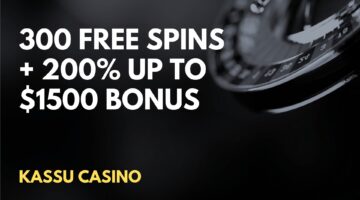 Kassu Casino 300 Free Spins + 200% up to $1500 Welcome Bonus