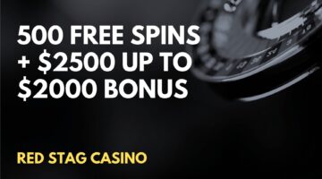 Red Stag Casino 500 Free spins + $2500 up to $2000 Welcome Bonus