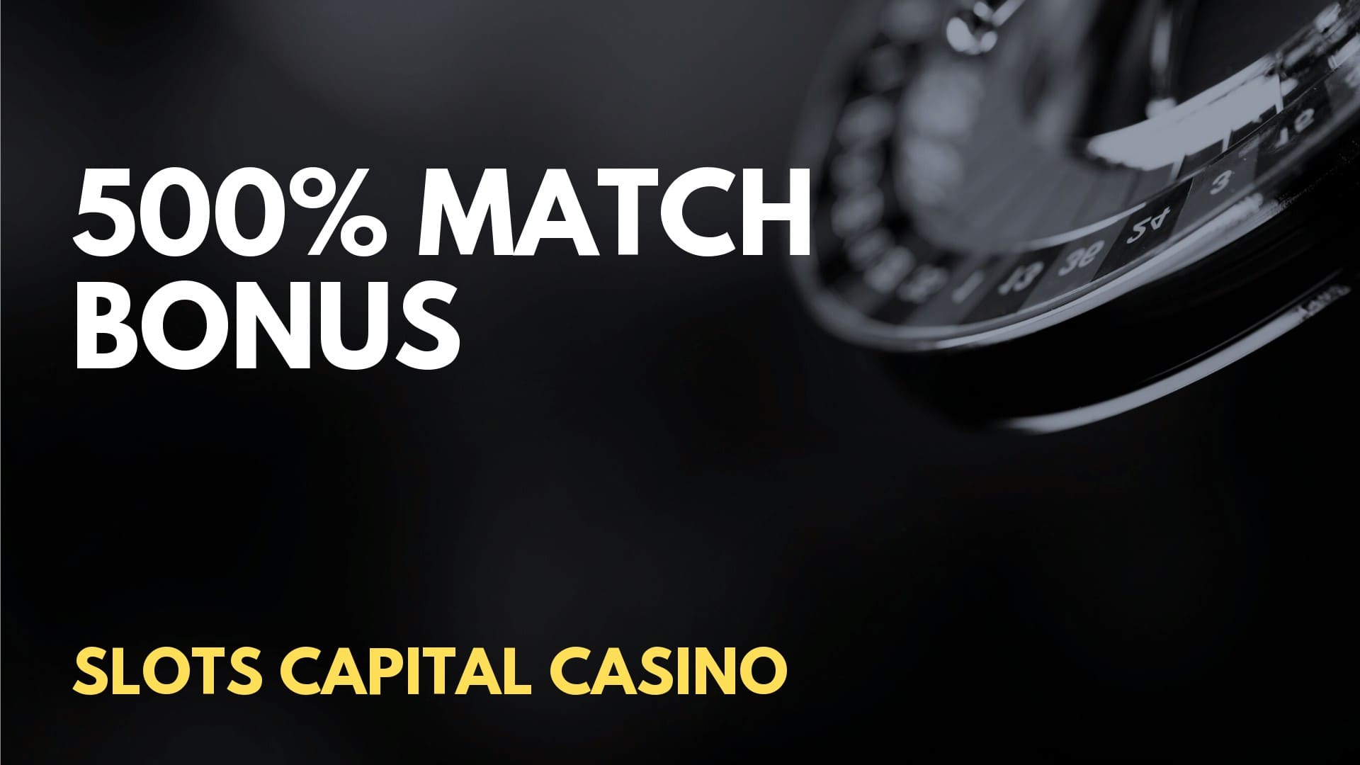 Slots Capital Casino 500% Match Welcome Bonus