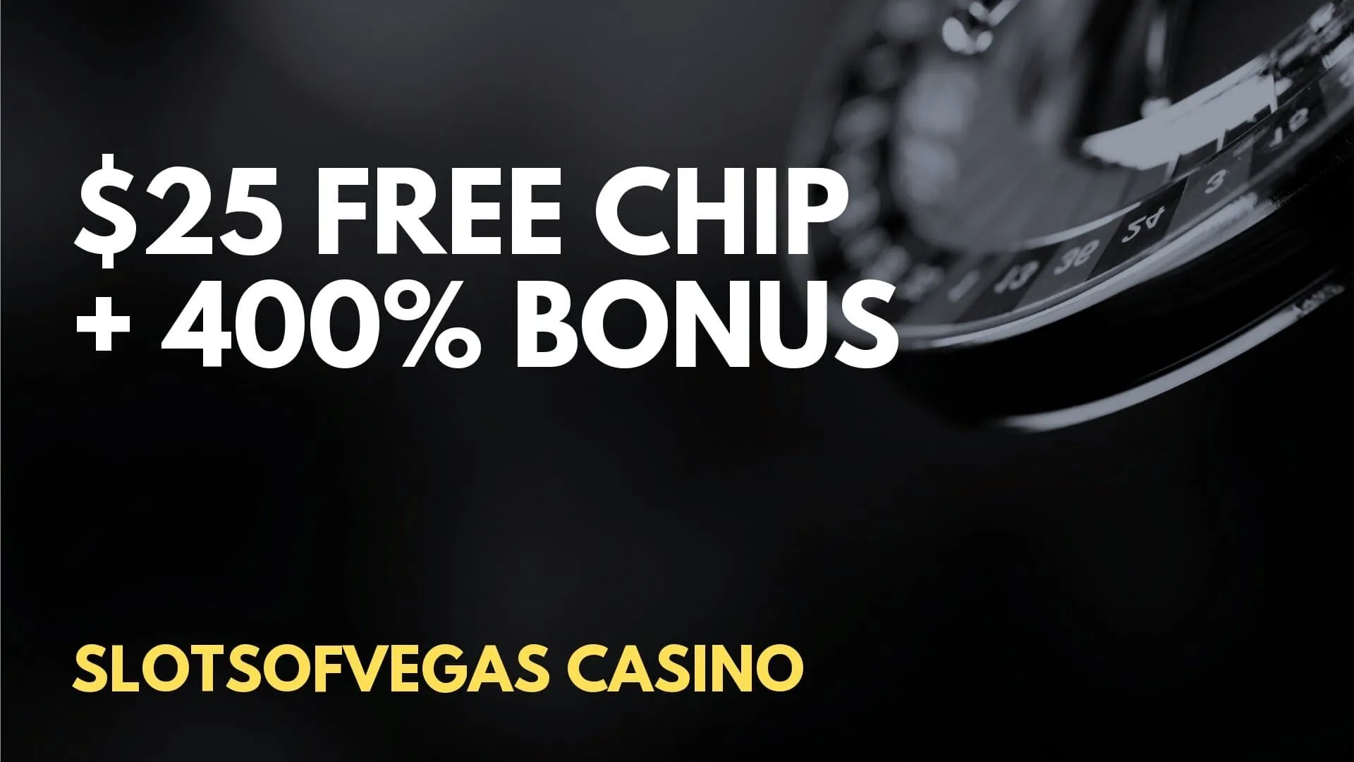 SlotsOfVegas Casino $25 Free Chip + 400% Mixed Bonus