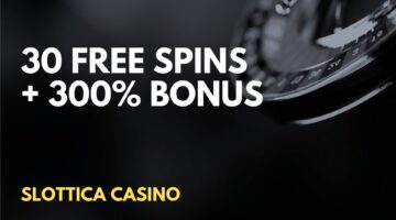 Slottica Casino 30 Free Spins + 300% Welcome Bonus