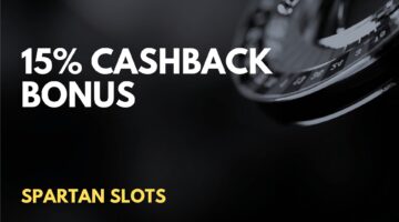 Spartan Slots 15% Cashback Cashback Bonus