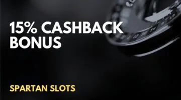 Spartan Slots 15% Cashback Cashback Bonus