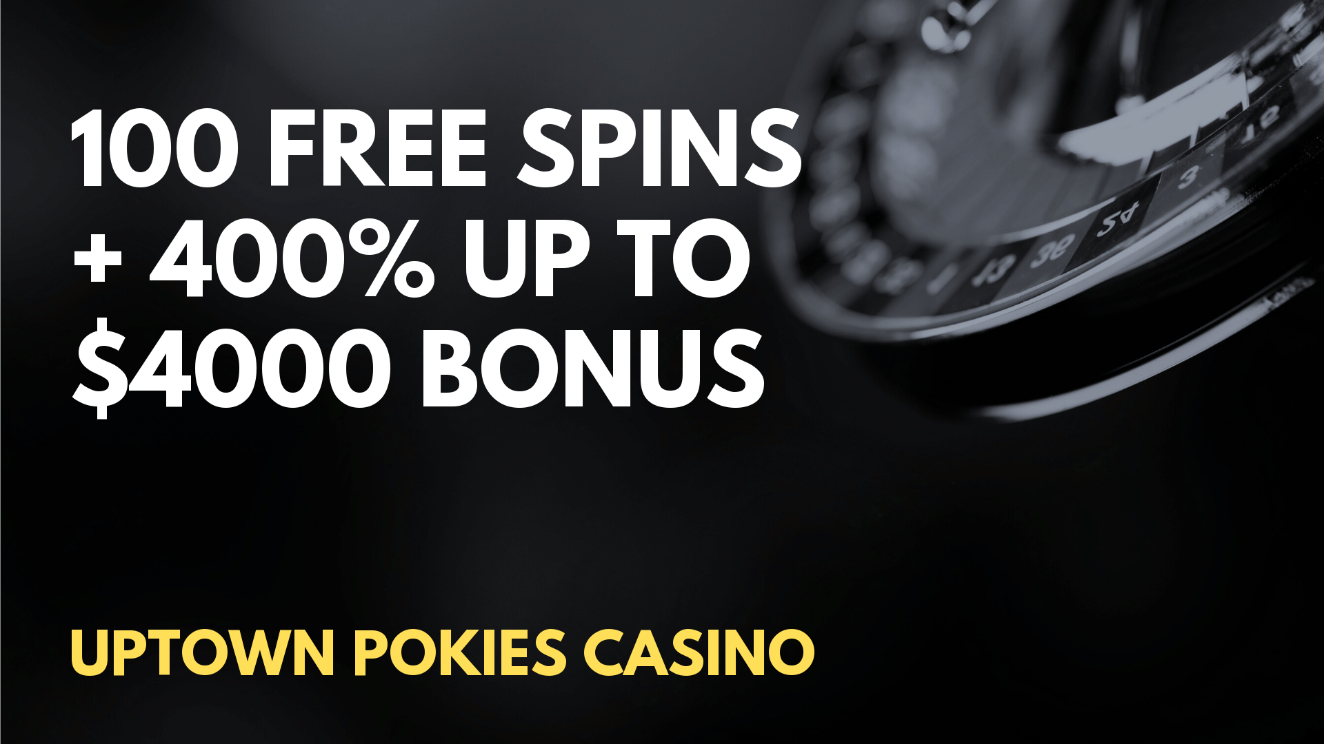 ⭐ Uptown Pokies Casino 100 Free Spins + 400 Up To 4000 Deposit Bonus