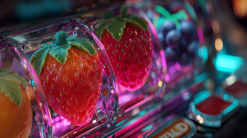 Futuristic Disco Themed Slot Game Interface