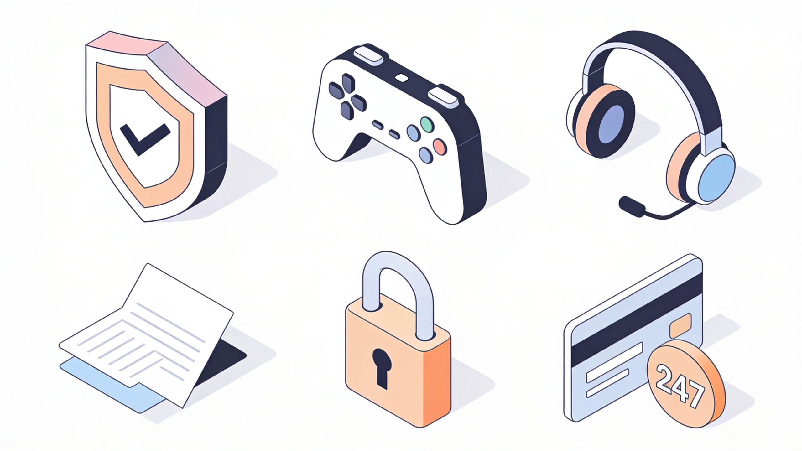 Top Online Casinos: Luckera Casino and Others 4 Checklist icons for choosing a safe online casino: license verification, game variety, secure payments, and 24/7 support