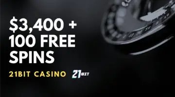 21Bit Casino $3,400 + 100 Free Spins