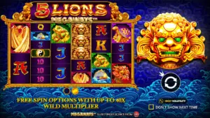 5 Lions Megaways slot demo screenshot
